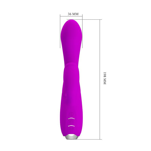 PRETTYLOVE Gloria Vibe with tongue USB – водоустойчив вибратор с 12 режима