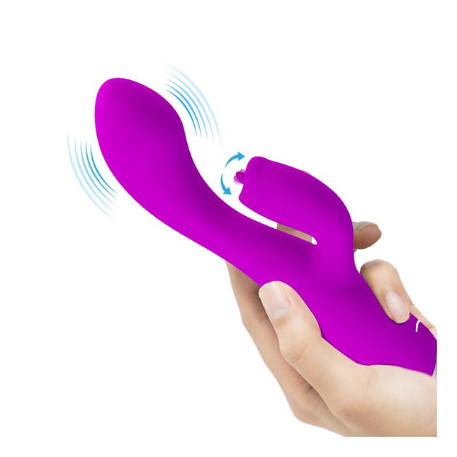 PRETTYLOVE Gloria Vibe with tongue USB – водоустойчив вибратор с 12 режима