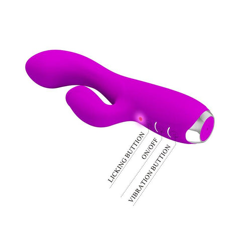 PRETTYLOVE Gloria Vibe with tongue USB – водоустойчив вибратор с 12 режима