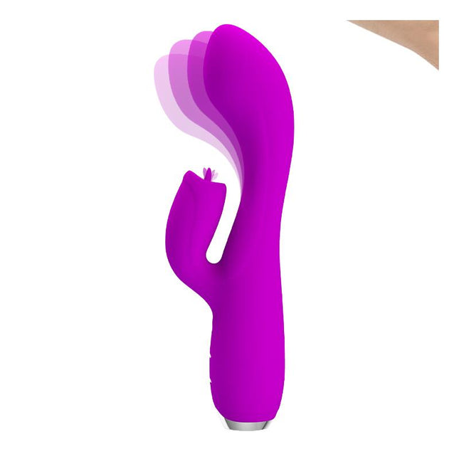 PRETTYLOVE Gloria Vibe with tongue USB – водоустойчив вибратор с 12 режима