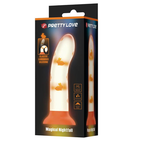 PRETTYLOVE Magical Nightfall – светещ в тъмното дилдо с вендуза