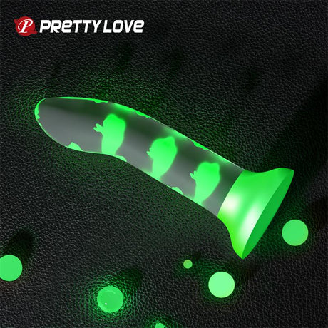 PRETTYLOVE Romantic Rendezvous – светещ дилдо с вендуза