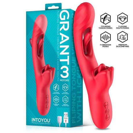 Grant Flipping Tongue with 360∫ Licking Mouth Vibrator