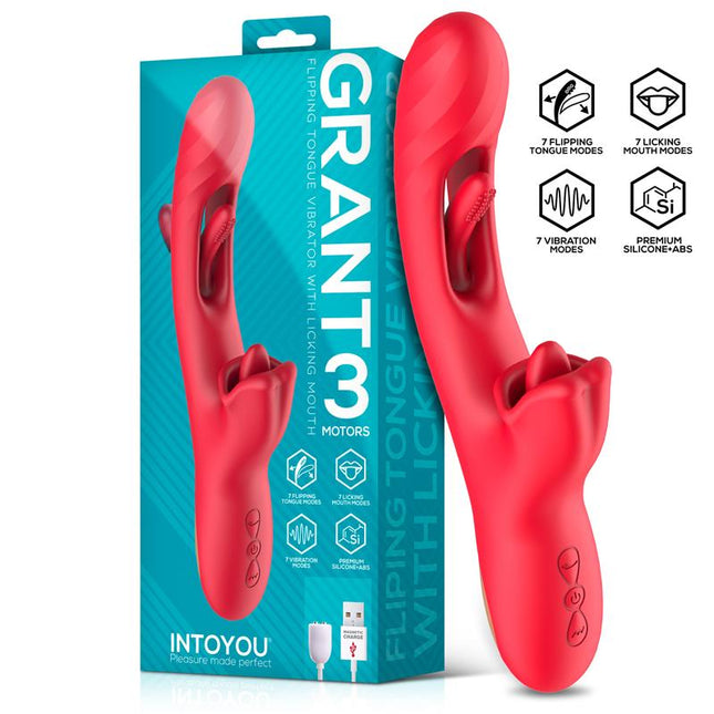 Grant Flipping Tongue with 360∫ Licking Mouth Vibrator