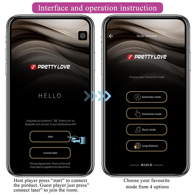 PRETTYLOVE Hector Vibe – вибратор с електрошок и контрол през приложение