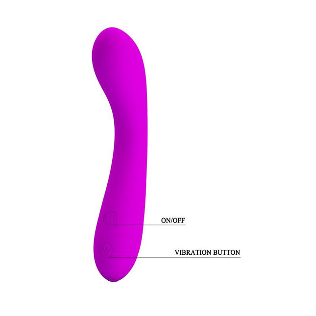 PRETTYLOVE Tony Purple – водоустойчив вибратор с 30 режима
