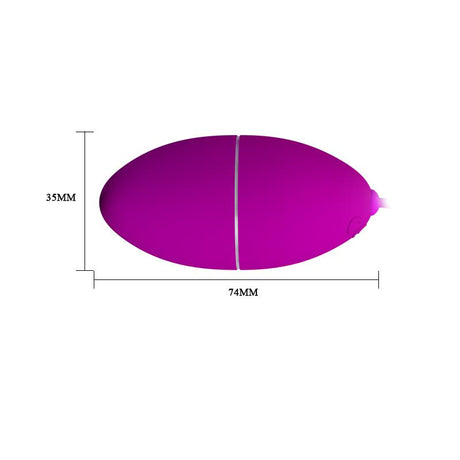 PRETTYLOVE Huevo Clave 72 – дистанционно управляван вибро яйце с 12 режима