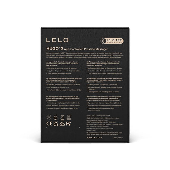 LELO Hugo 2 – масажор за простата с Bluetooth и контрол през приложение