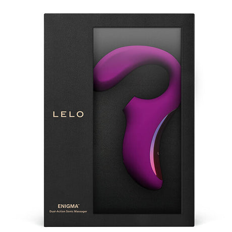 LELO Enigma – двоен масажор с вакуумна стимулация и G-точка