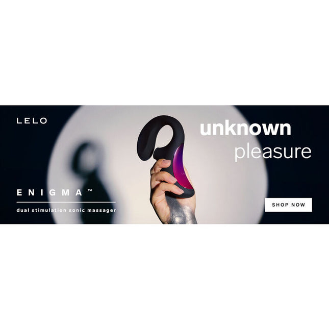 LELO Enigma – двоен масажор с вакуумна стимулация и G-точка
