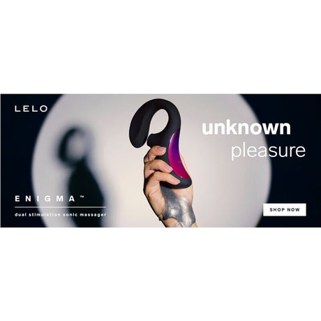 LELO Enigma – двоен масажор с вакуумна стимулация и G-точка