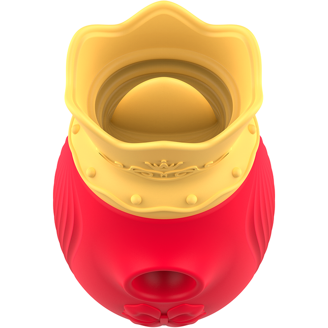 INTENSE - CLITORIS STIMULATOR 10 SUCTION AND LICKING MODES - RED