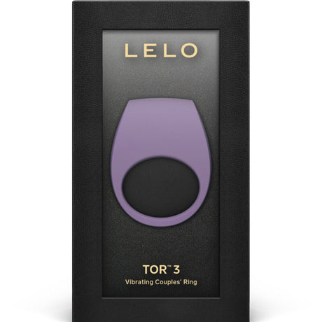 LELO TOR 3 Violet – Вибриращ пръстен за двойки с контрол през приложение