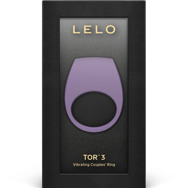LELO TOR 3 Violet – Вибриращ пръстен за двойки с контрол през приложение