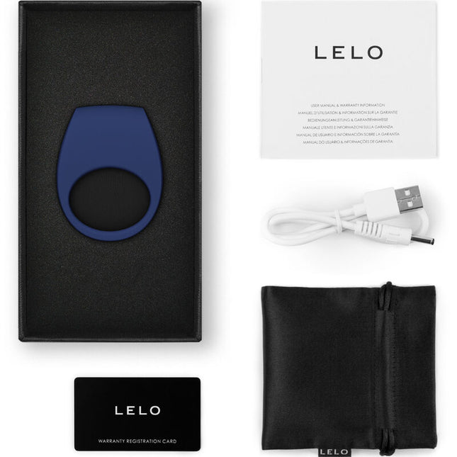 LELO TOR 3 Blue – Вибриращ пръстен с контрол през приложение