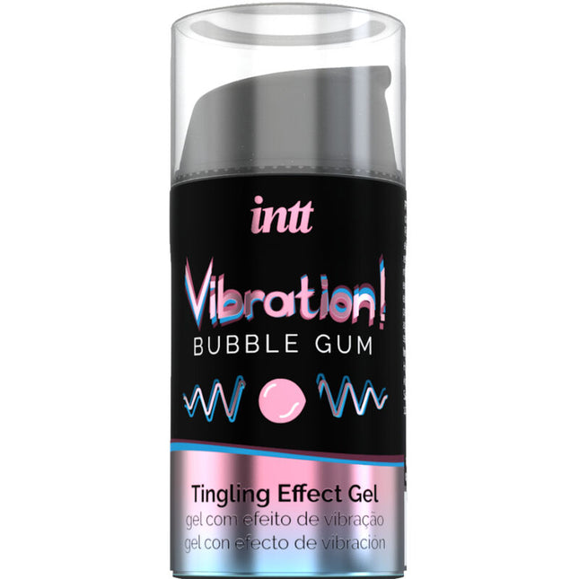 INTT Powerful Intimate Stimulant – течен вибриращ гел с аромат на дъвка 15 мл