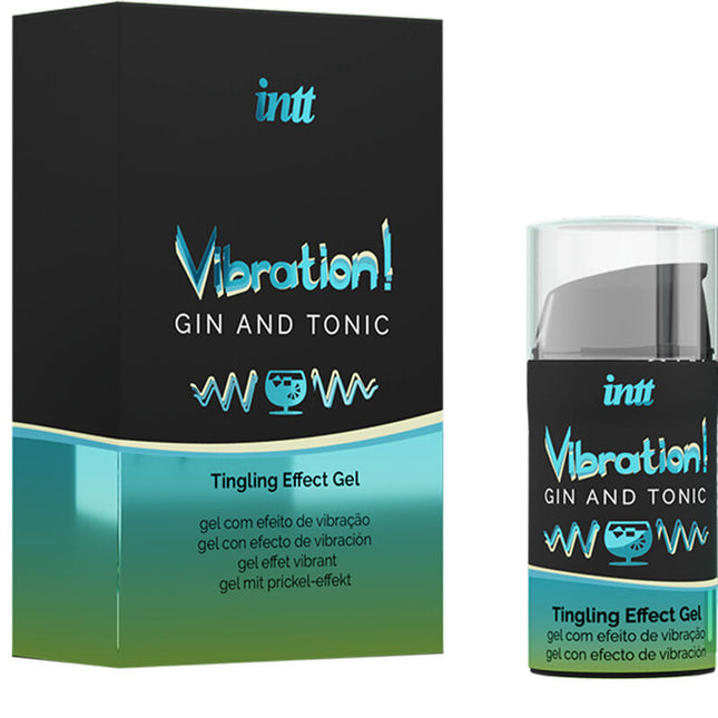 INTT Gin & Tonic – стимулиращ гел с вибриращ ефект 15 мл