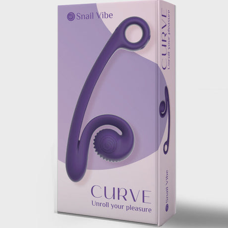 SNAIL VIBE Curve – ергономичен вибратор с две мотори и безжично зареждане