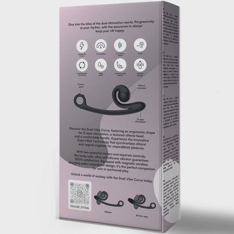 SNAIL VIBE Curve – ергономичен вибратор с двойна стимулация