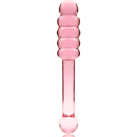 NEBULA SERIES BY IBIZA - MODEL 20 DILDO BOROSILICATE GLASS PINK 20.5 CM -O- 3 CM