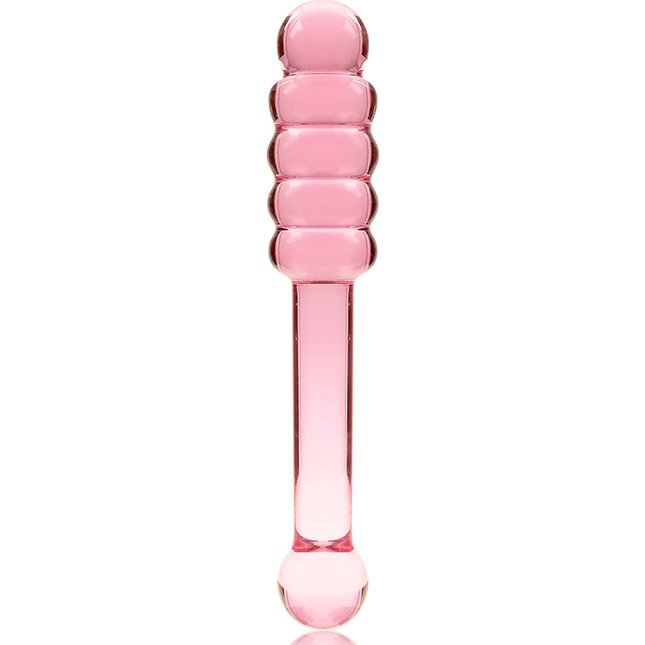 NEBULA SERIES BY IBIZA - MODEL 20 DILDO BOROSILICATE GLASS PINK 20.5 CM -O- 3 CM