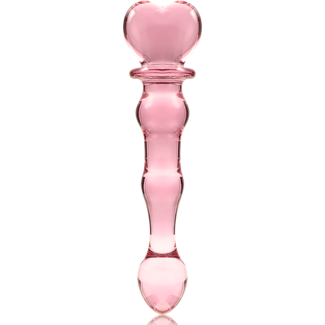 NEBULA SERIES BY IBIZA - MODEL 21 DILDO BOROSILICATE GLASS PINK 20.5 CM -O- 3.5 CM