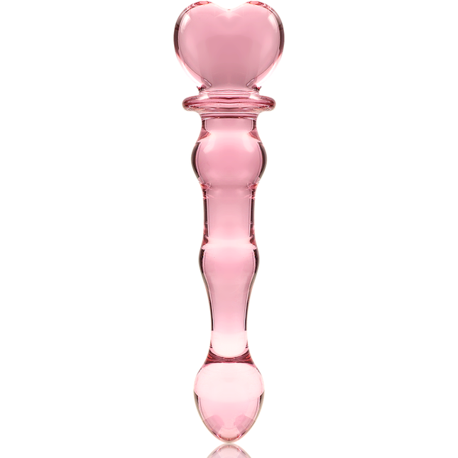 NEBULA SERIES BY IBIZA - MODEL 21 DILDO BOROSILICATE GLASS PINK 20.5 CM -O- 3.5 CM