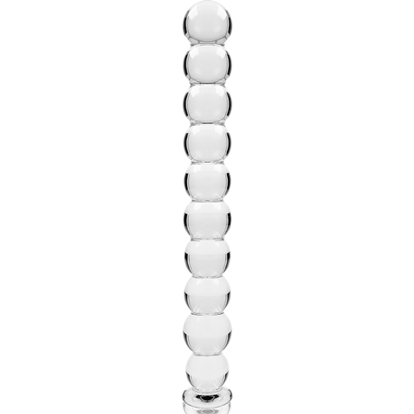 NEBULA SERIES BY IBIZA - MODEL 22 DILDO BOROSILICATE GLASS CLEAR 21.5 CM -O- 2.5 CM
