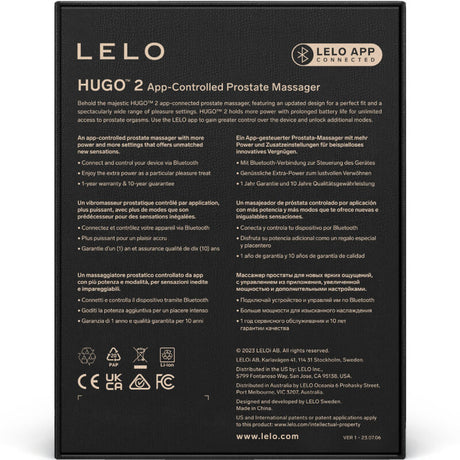 LELO HUGO 2 – масажор за простата с приложение и мощна вибрация