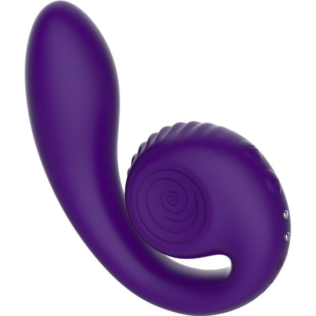 SNAIL VIBE Gizi – двоен стимулатор с уникален дизайн, лилав