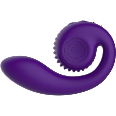 SNAIL VIBE Gizi – двоен стимулатор с уникален дизайн, лилав