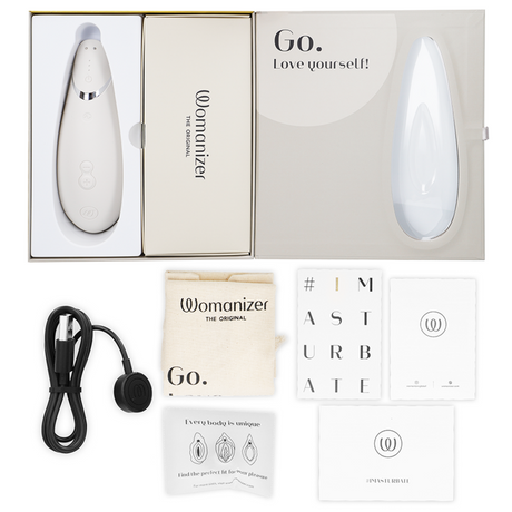 WOMANIZER Premium 2 – клиторен стимулатор с 14 нива на интензивност