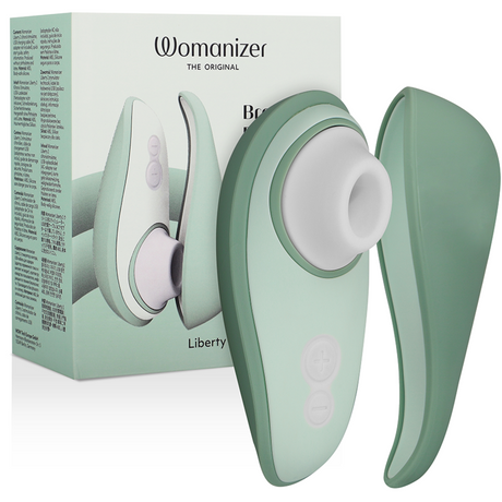 WOMANIZER Liberty 2 – водоустойчив клиторен стимулатор с вакуум, светлозелен