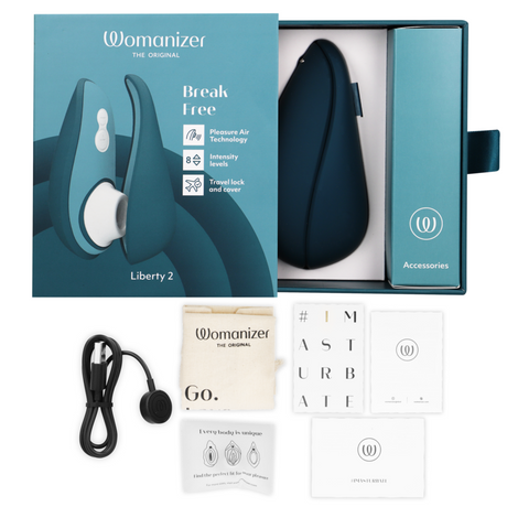 WOMANIZER Liberty 2 – компактен клиторен стимулатор с вакуум и вибрация