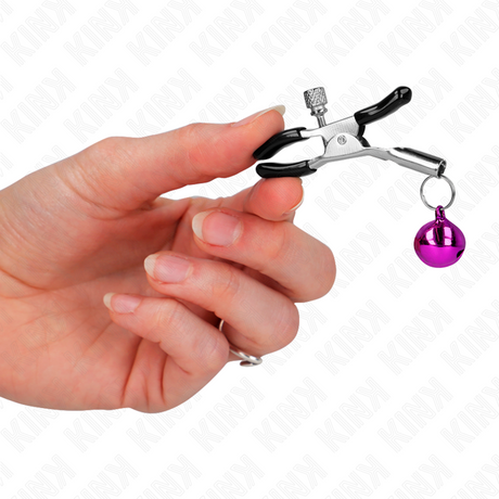 KINK - PURPLE SINGLE BELL NIPPLE CLAMP 6 CM