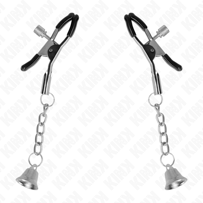 KINK Silver Bell Pendant – регулируеми щипки за зърна с камбанки