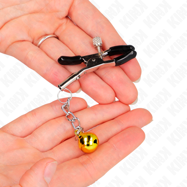 KINK Gold Jingle Bell Pendant – регулируеми щипки за зърна с камбанки