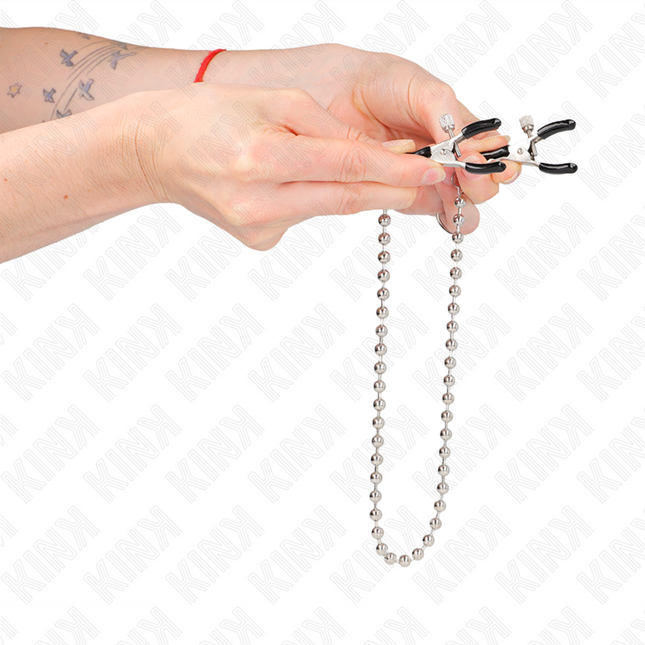KINK Bead Chain Nipple Clamps 30 см – регулируеми щипки с верижка
