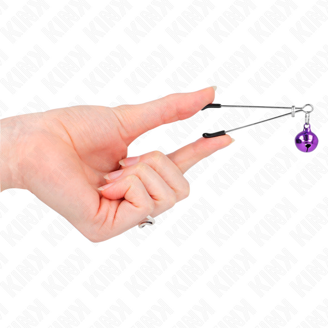 KINK Thin Bell – регулируеми щипки за зърна с камбанки, 7 см