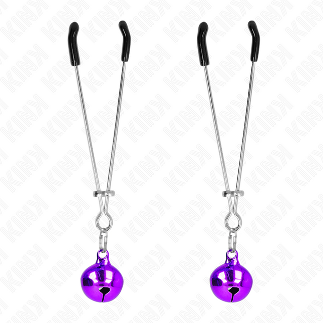 KINK Thin Bell – регулируеми щипки за зърна с камбанки, 7 см