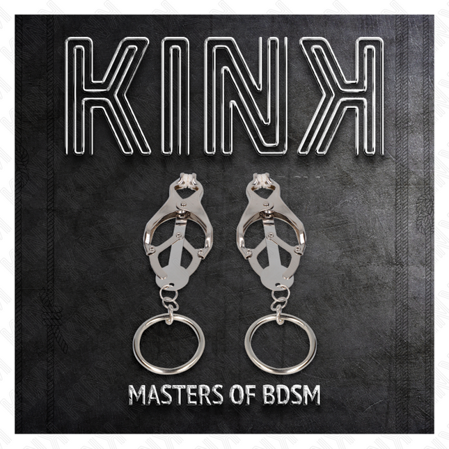 KINK O-RING Japanese Clover – регулируеми щипки за зърна, сребристи