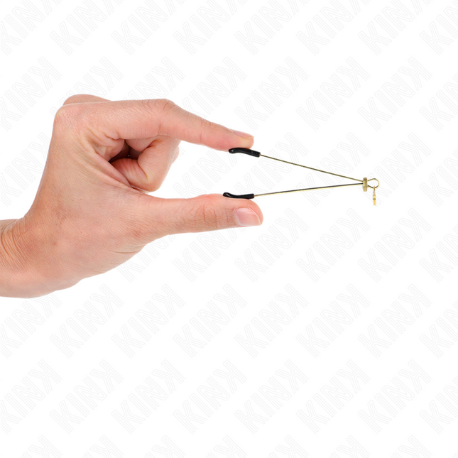 KINK Thin Nipple Clamps Gold 7 см – регулируеми щипки за зърна