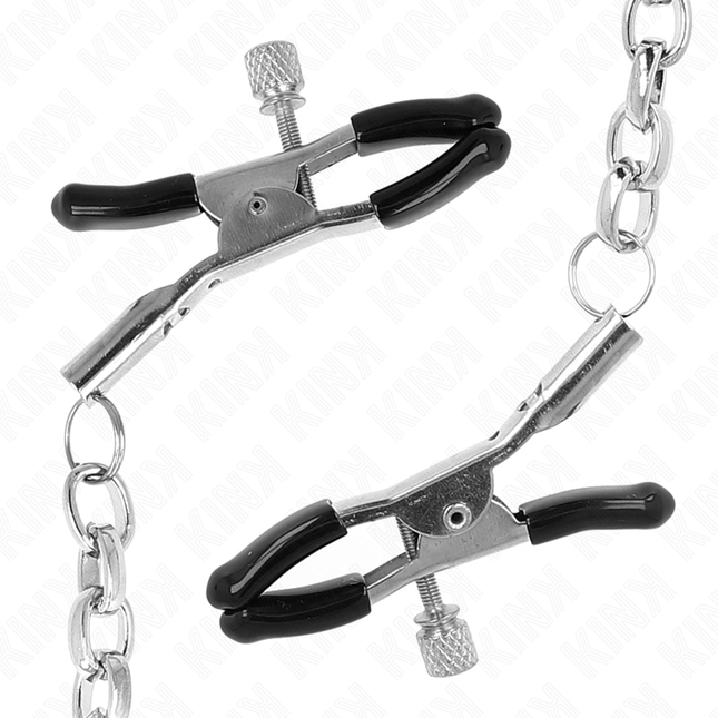 KINK Thick Chain Nipple Clamps 30 см – регулируеми щипки с верига