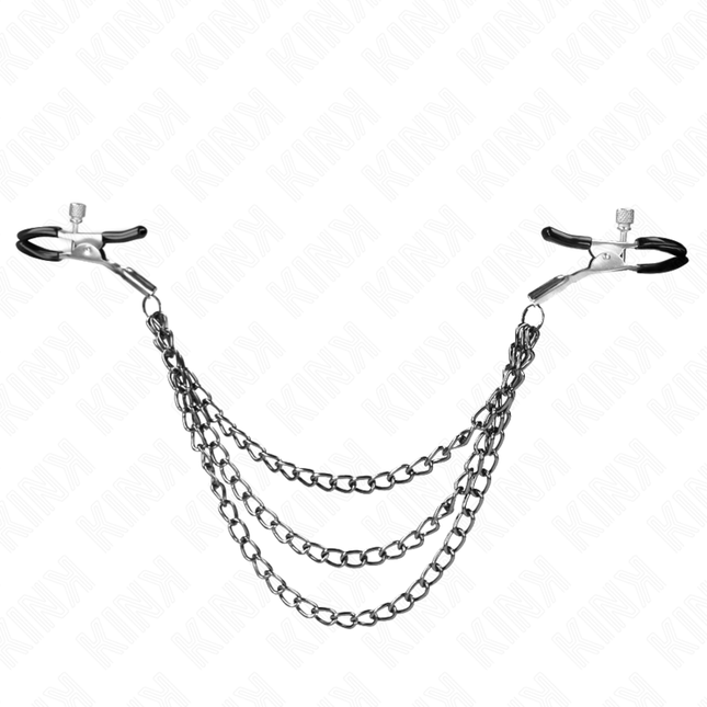 KINK Nipple Clamps с 3 вериги – регулируемо напрежение и стил