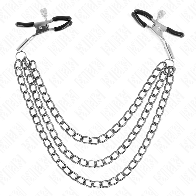 KINK Nipple Clamps с 3 вериги – регулируемо напрежение и стил