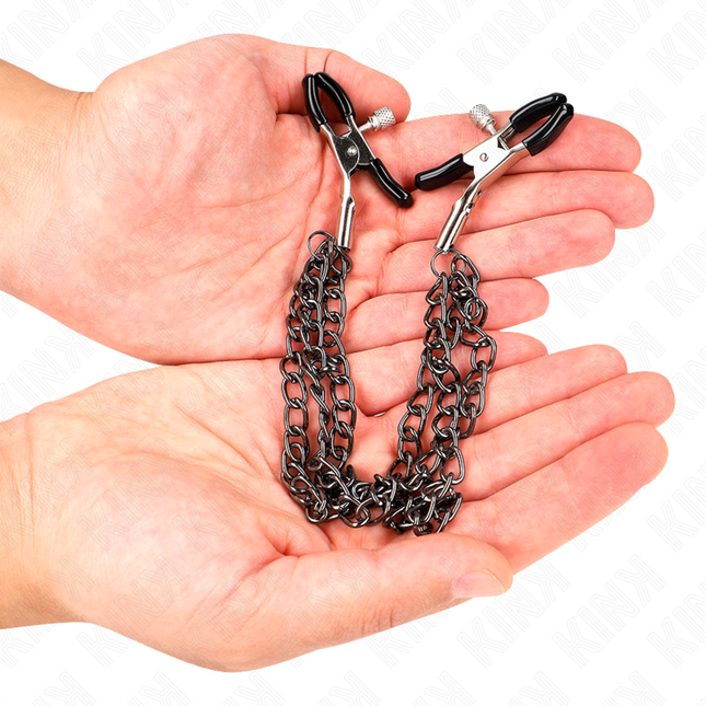 KINK Nipple Clamps с 3 вериги – регулируемо напрежение и стил