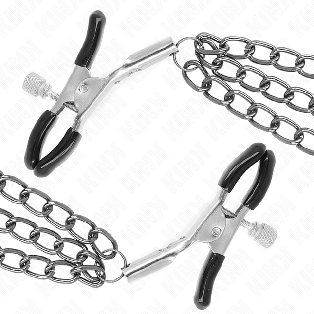 KINK Nipple Clamps с 3 вериги – регулируемо напрежение и стил