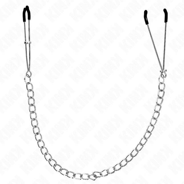 KINK Thin Nipple Clamps с дебела верига 30 см – регулируеми щипки за зърна
