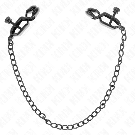 KINK - FLAT CHAIN NIPPLE CLAMPS BLACK 30 CM