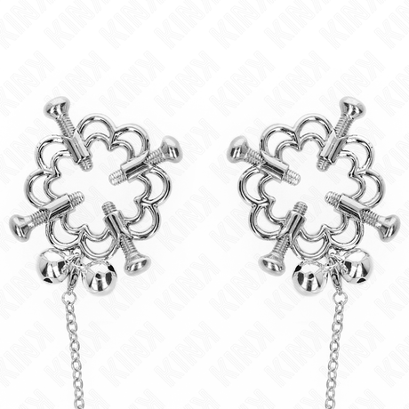 KINK - METAL FLOWER NIPPLE CLAMPS WITH CHAIN